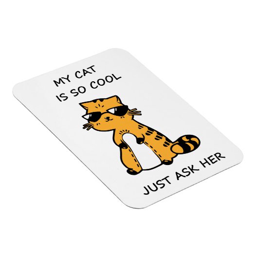 Coole Katze Magnet (Rechte Seite)