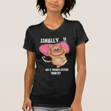 Coole Katze Mama Tough Day Funny Cat Shirts