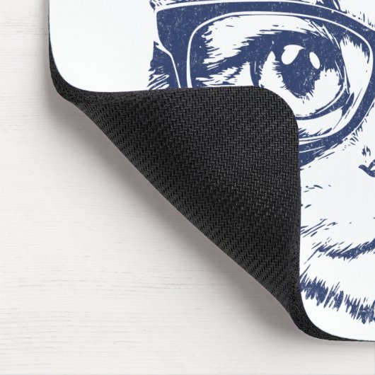 Coole Katze mit Brille Mousepad (Ecke)