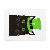 Coole Katze mit einem grünen Hut Magnet (Horizontal)