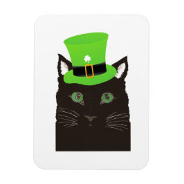 Coole Katze mit einem grünen Hut Magnet