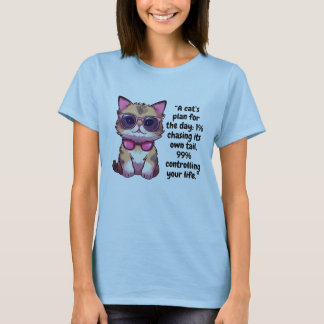 Coole Katze mit Schatten - Niedliche Kitty Tragetu T-Shirt