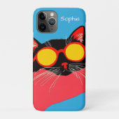 Coole Katze mit Sonnenbrille Case-Mate iPhone Hülle (Rückseite)