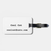 Coole Katze mit Sonnenbrille Gepäckanhänger (Rückseite horizontal)