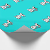 Coole Katze mit Sonnenbrille Geschenkpapier (Ecke)