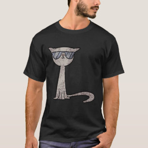 Coole Katze mit Sonnenbrille Katze im Boss Bossy T-Shirt