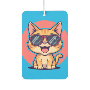 Coole Katze mit Sonnenbrille - Niedliche Schöne Kü Autolufterfrischer