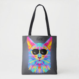 Coole Katze mit Sonnenbrille Totbeutel Tasche