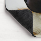 Coole Katze mit Sonnenbrillen Mousepad (Ecke)