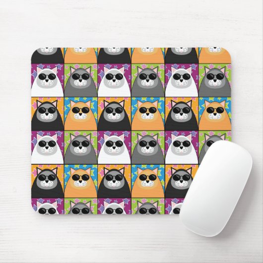 Coole Katze Mousepad (Mit Mouse)