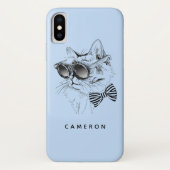 Coole Katze | Name hinzufügen Case-Mate iPhone Hülle (Rückseite)
