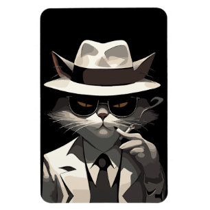 Coole Katze Noir: Suave und mysteriöse Feline Magnet