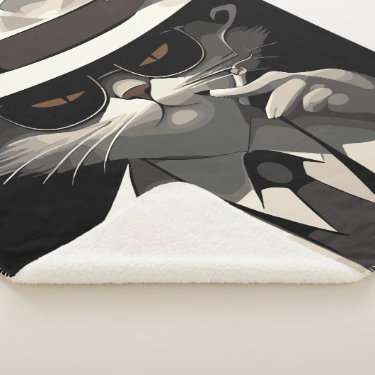 Coole Katze Noir: Suave und mysteriöse Feline Sherpadecke (3/4)