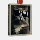 Coole Katze Ornament Aus Metall (Rechts)