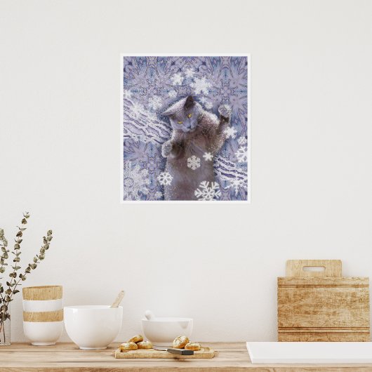 Coole Katze Poster (Küche)