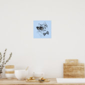 Coole Katze Poster (Küche)