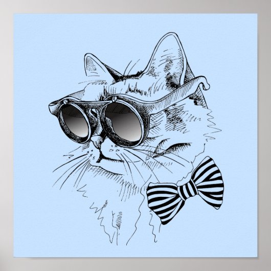 Coole Katze Poster (Vorne)