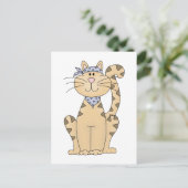Coole Katze Postkarte (Stehend Vorderseite)