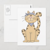 Coole Katze Postkarte (Vorne/Hinten)