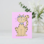 Coole Katze Postkarte (Stehend Vorderseite)