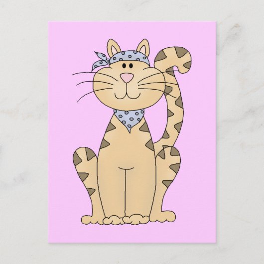 Coole Katze Postkarte (Vorderseite)