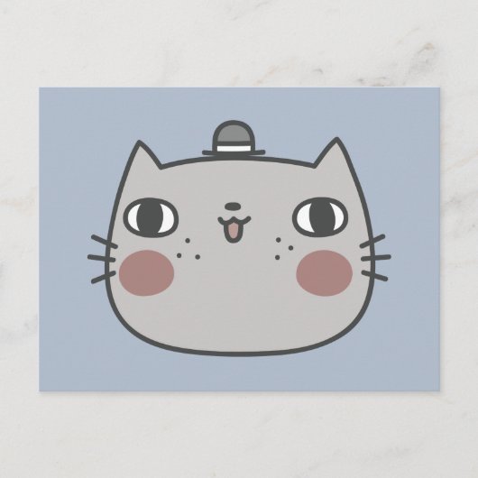 Coole Katze Postkarte (Vorderseite)