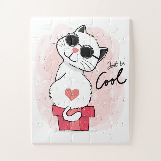 Coole Katze Puzzle (Vertikal)