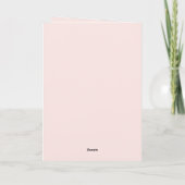 Coole Katze Rosa Schal Geburtstag Karte (Rückseite)