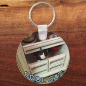 Coole Katze Schlüsselanhänger (Vorderseite)