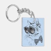 Coole Katze Schlüsselanhänger (Vorderseite links)