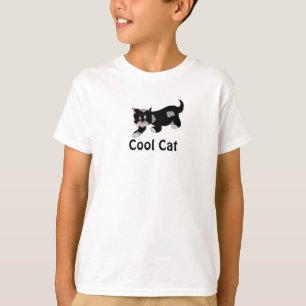 Coole Katze - Schwarz und Grau T-Shirt