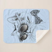 Coole Katze Sherpadecke (Vorderseite (Horizontal))