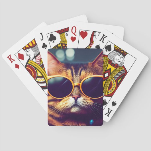 COOLE KATZE-SONNENKARTEN SPIELKARTEN (Rückseite)
