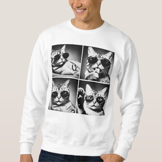 Coole Katze Sweatshirt (Vorderseite)
