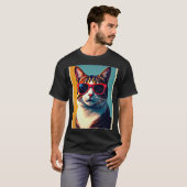 coole Katze T-Shirt (Vorne ganz)