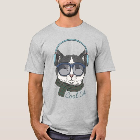 Coole Katze T-Shirt (Vorderseite)