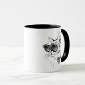 Coole Katze Tasse (VorderseiteRechts)