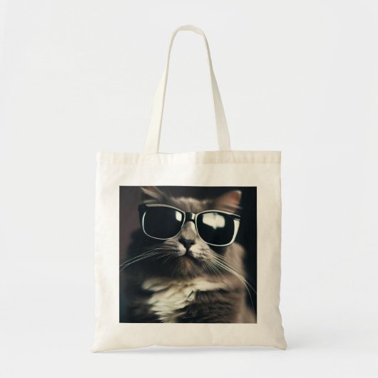 Coole Katze Tragetasche (Vorne)