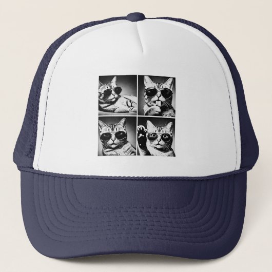 Coole Katze Truckerkappe (Vorderseite)
