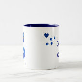 Coole Katze Zweifarbige Tasse (Mittel)