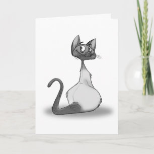 Coole Katzen-Anmerkungs-Karte Karte