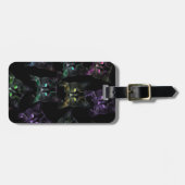 Coole Katzen auf Schwarz! Gepäckanhänger für mehrf (Vorderseite horizontal)