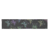 Coole Katzen auf Schwarz! mehrfarbige Katzen Kurzer Tischläufer (Horizontal)