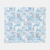Coole Katzen-Blues Fleecedecke (Vorderseite (Horizontal))