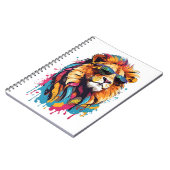 Coole Katzen: Das LöwenNotebook Notizblock (Linke Seite)