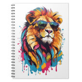 Coole Katzen: Das LöwenNotebook Notizblock (Vorderseite)