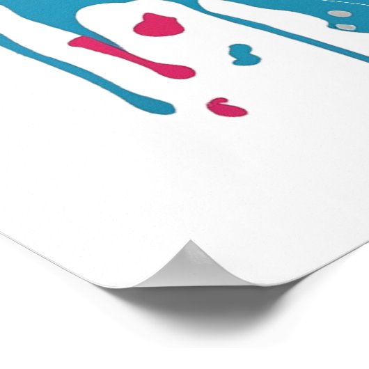 Coole Katzen: Das Löwenplakat Poster (Ecke)