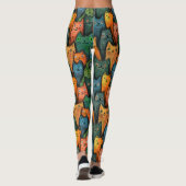 Coole Katzen Farbige Leggings (Rückseite)