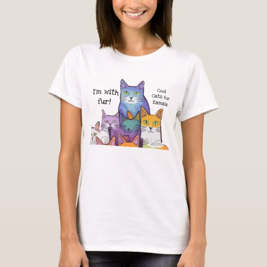 Coole Katzen für Kamala T-Shirt (Vorderseite)