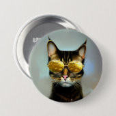 Coole Katzen für stilvolle Leute Button (Vorne & Hinten)